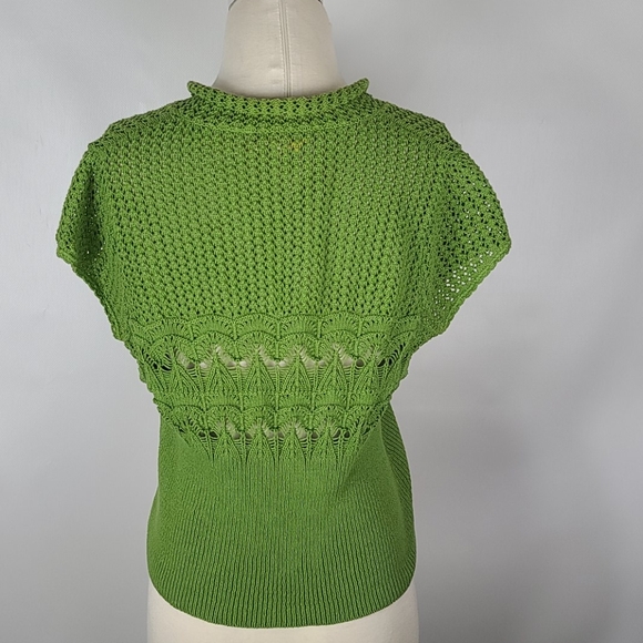 Anthropologie Aviatrix Green Cardigan Size… - Picture 4 of 7